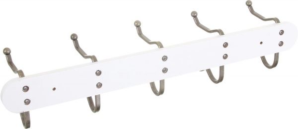 Планка с крючками Axentia 130863 51x11,3x10,7 см белая