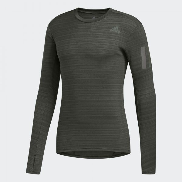 Джемпер Adidas RUNR LS TEE M EI6294 р. L зелений