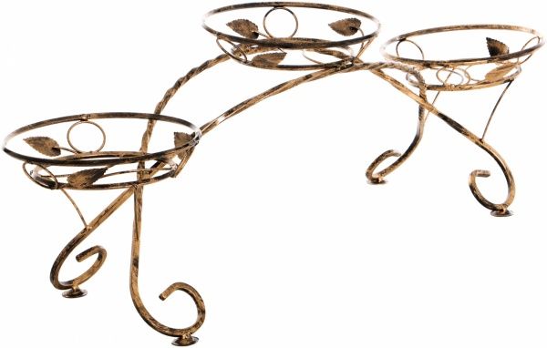 Подставка для растений ВКВ-Сервіс на 3 горшка Дуга №3 110х38 см 