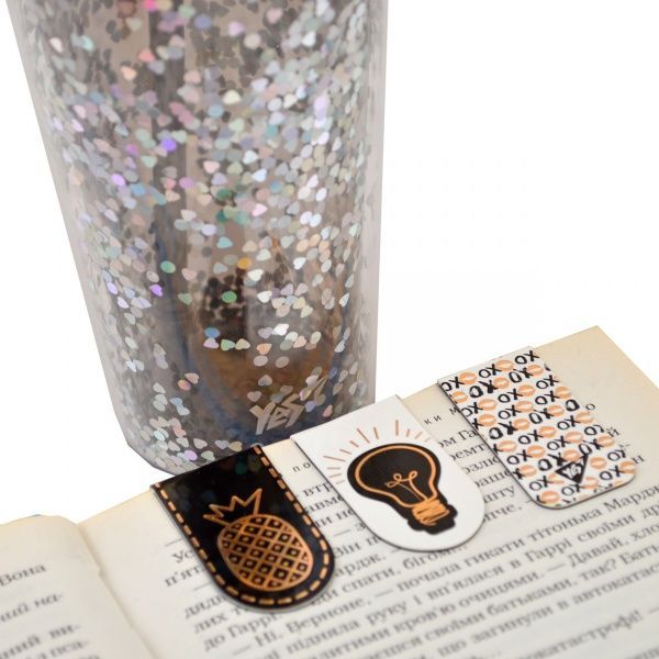 Закладки магнитные YES Golden mark 3 шт. 707000 