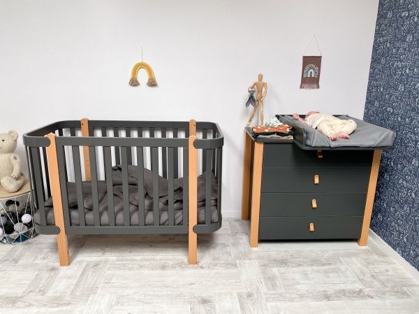 Комод підлоговий Veres Монако 900 темно-сірий під пеленатор 33.2.35.2.16 