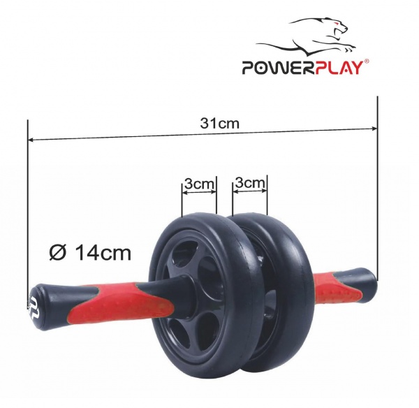 Ролик для преса PowerPlay 4327 Black/Red 
