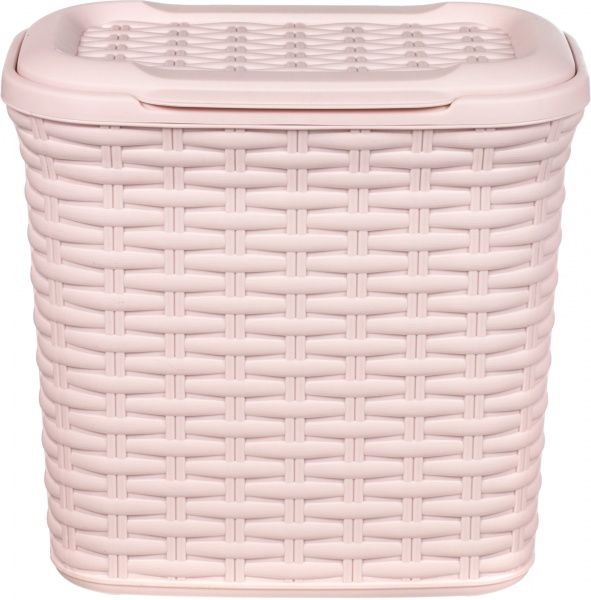 Корзина для стирального порошка Ucsan Plastik рожева пудра 260x270x180 мм
