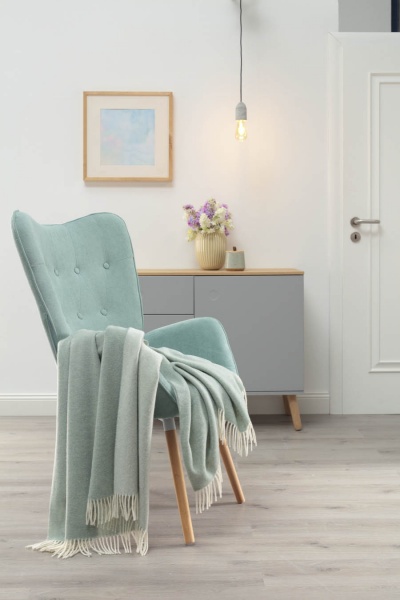 Плед Green-Ecru 130x170 см светло-зеленый Biederlack 