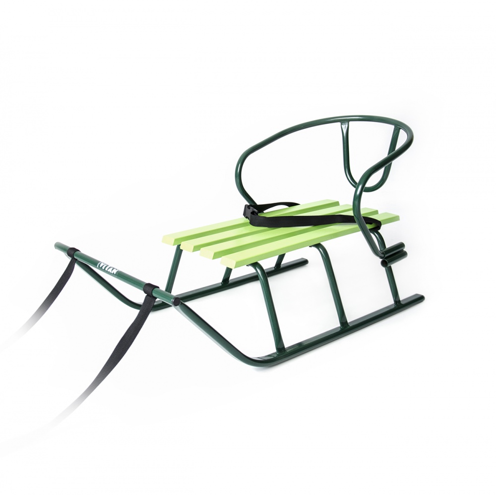 Санки Vitan Лайка зеленая + спинка