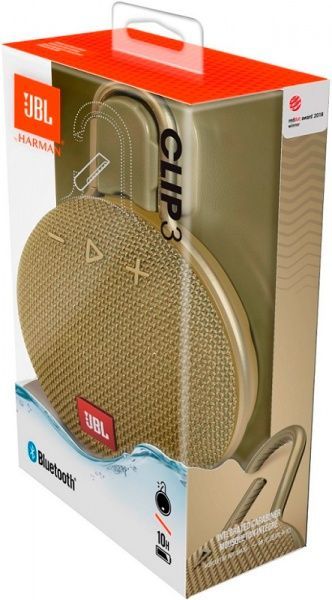 Акустична система JBL® Clip 3 1.0 sand JBLCLIP3SAND