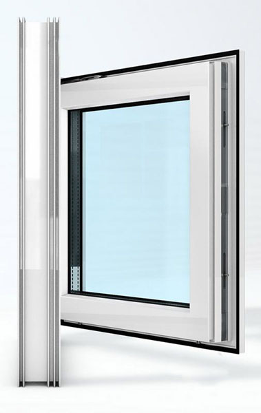 Окно поворотно-откидное REHAU ECOSOL-DESIGN 60 600x600 мм правое