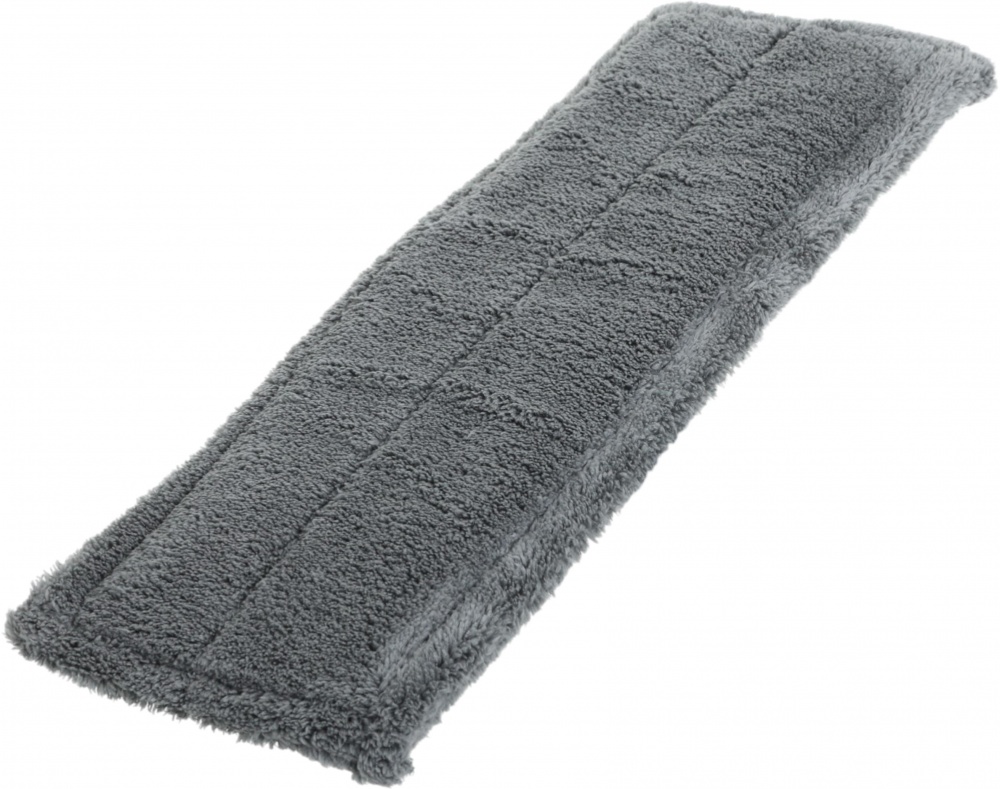 Швабра для вікон та дзеркал OBERY зі склизом 2 в 1 28 см сірий