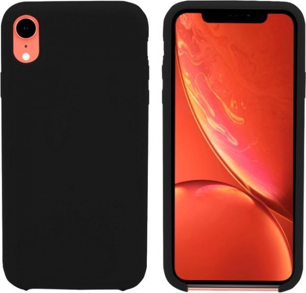 Чехол защитный Intaleo (Velvet) для Apple iPhone XR black силиконовый