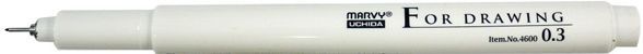 Мультилайнер Marvy 4600-S 0,3 мм 