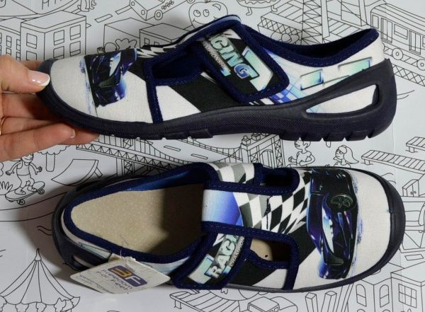 Туфли 3F р.34 серый с белым 4Rx3/5 