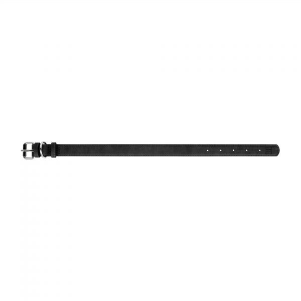 Ошейник WAUDOG Eco экокожа металлическая пряжка (ш 25 мм/ д 38-49 см) черный