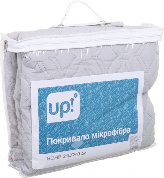 Покрывало Ultrasound 215x240 см UP! (Underprice) серый/розовый 