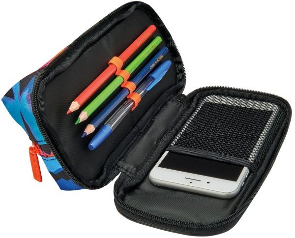 Пенал школьный Clever Pack Neon Art 50026708 Herlitz разноцветный