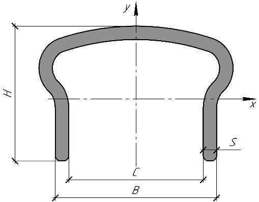 Поручень склопластиковий 50x60x5 мм 2 м.п.