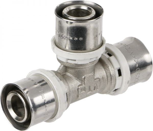 Тройник Valtec d26х26х26 пресс