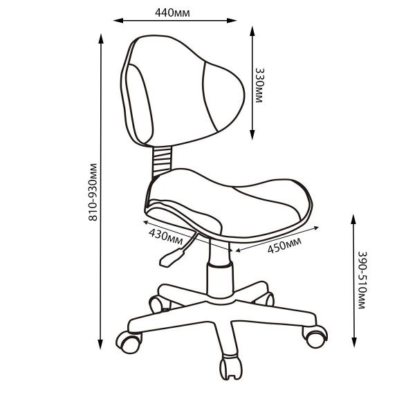 Крісло дитяче STR FW1 сірий/блакитний 