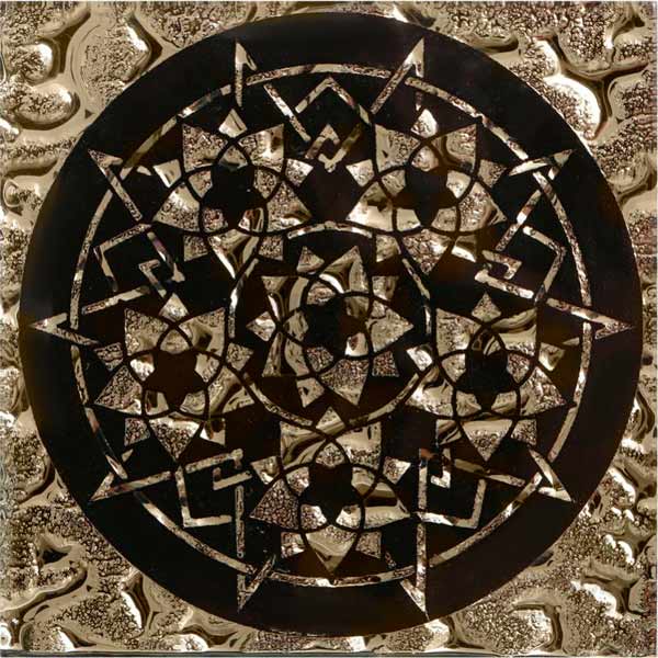 Плитка Grand Kerama Тако Сад золото рифлене 2055 8x8 