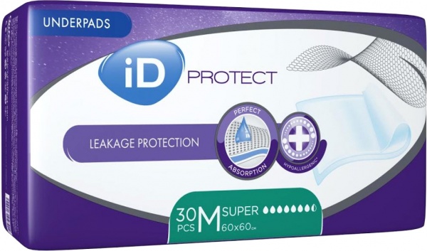 Пеленки ID Proteсt Super 60х60 см молочный 