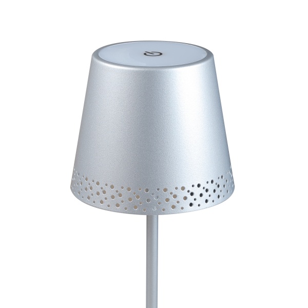 Настольная лампа декоративная Briloner Kiki 7438 1x2,6 Вт серебряный 