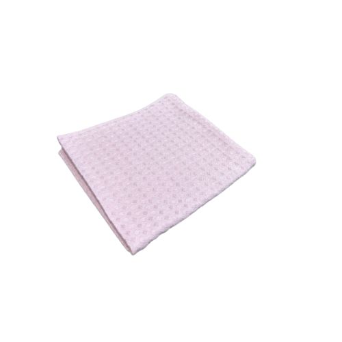 Рушник вафельний з золотим бордюром 40x60 см ліловий 