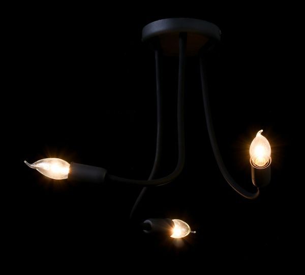 Люстра TK Lighting 2138 3x60 Вт E14 черный Flex 