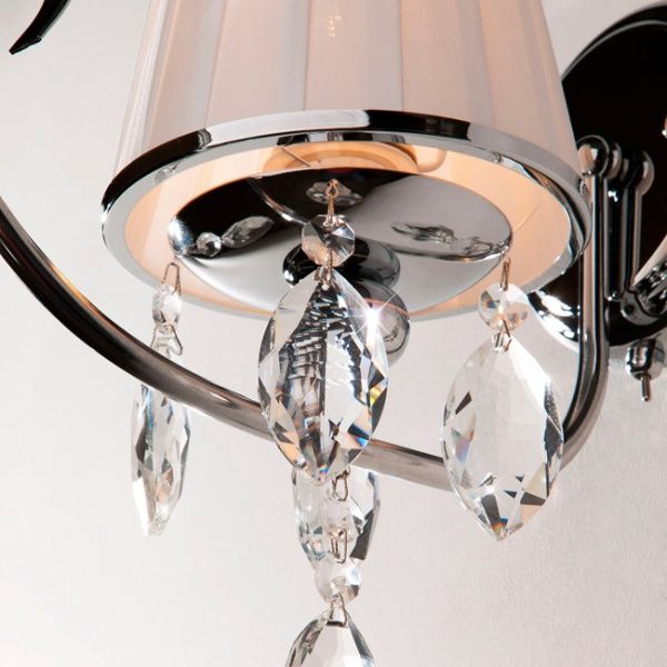 Бра Strotskis Rosalva 1x40 Вт E14 хром/белый 10021/1 