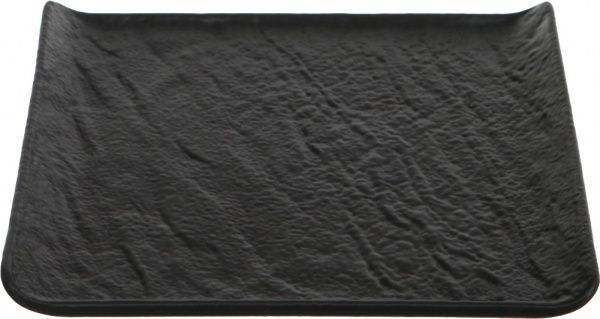 Блюдо квадратне Lavastone Black Surf 17,5x17,5 см 