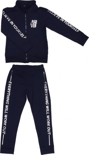 Спортивний костюм Фламінго для дівчинки 751-308 р.134 синій 