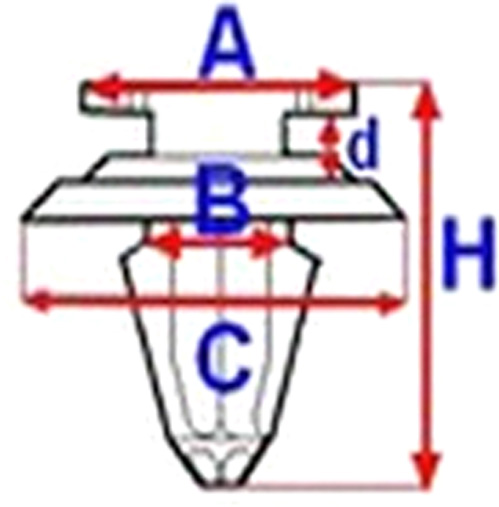 Крепеж (молдингов и порогов) Romix (B25360)