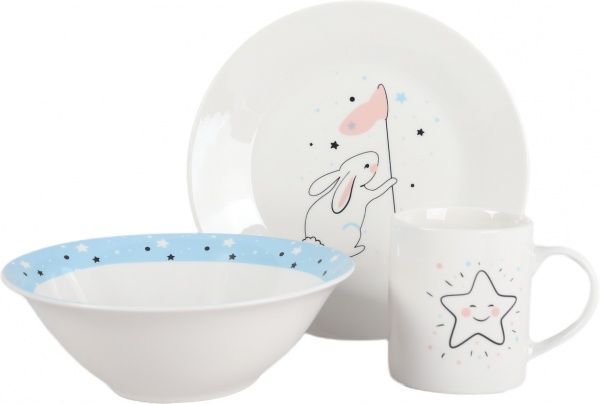 Набор детской посуды Bunny Happy Go