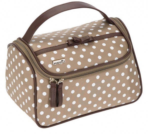 Косметичка REED Tiffany 7882 22.5x14x14.5 см коричневий із білим 