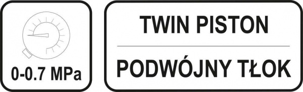 Насос ножний YATO YT-7350 з манометром