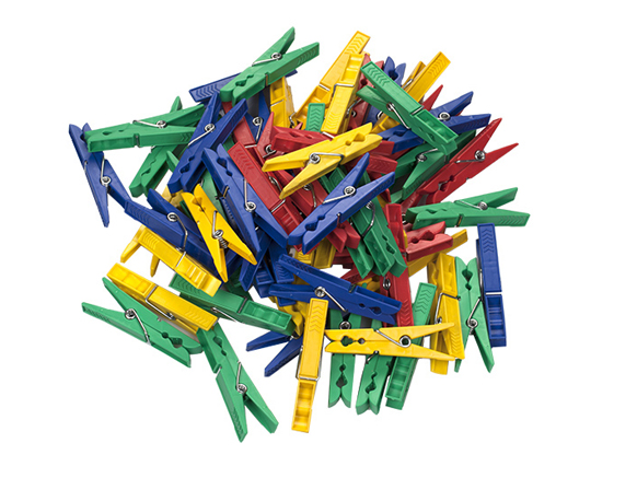 Прищіпки пластик посиленi (72мм) 24 шт. MTM