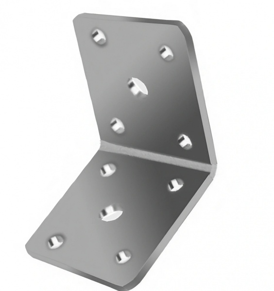 Кутник перфорований Сталевий характер рівносторонній 50x50x35 мм 3 мм (1шт.)