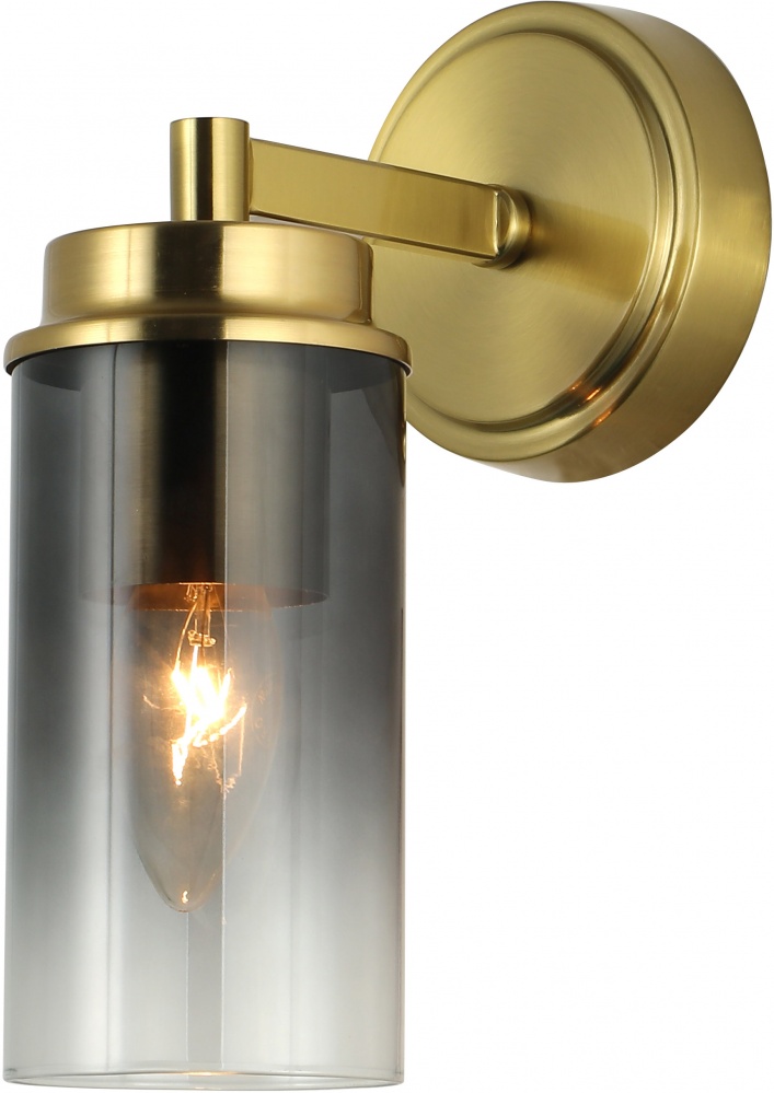 Светильник настенный Sensio Andromeda 1x40 Вт E14 золото/черный ALG-74674/1W