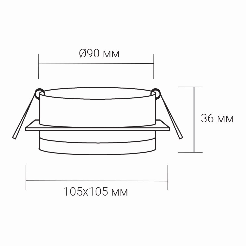 Світильник точковий ARDERO GX53 білий матовий DL2814 w