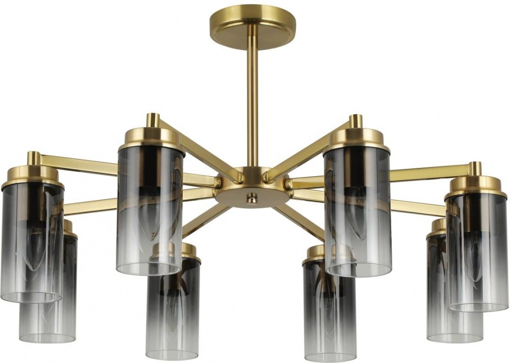 Люстра стельова Sensio Andromeda 8x40 Вт E14 мідь/димчастий ALG-74674/8