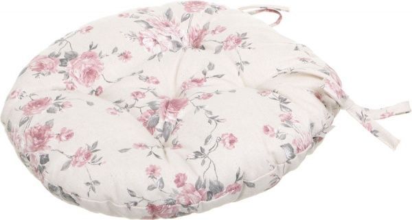 Подушка на стілець Троянди кругла D 40 Прованс