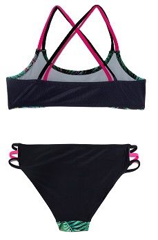 Купальник для девочек Conte-Kids E Tropical р.164 /84 см зеленый 