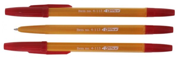 Набор ручек шариковых 4Office 3 шт. (красная, синяя, черная) 4-113 