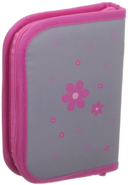 Пенал шкільний без наповнення K19-622-13 Kitty KITE сірий із рожевим