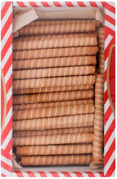 Трубочки вафельные Delicia со вкусом топленого молока 500 г 