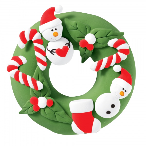 Набор для детского творчества Lovin Winter Tales Венок оливковый. Веселые снеговички 70101