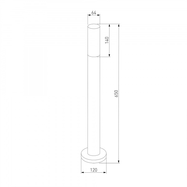 Світильник консольний Strotskis 60 Вт сірий 1419 TECHNO (сірий) 