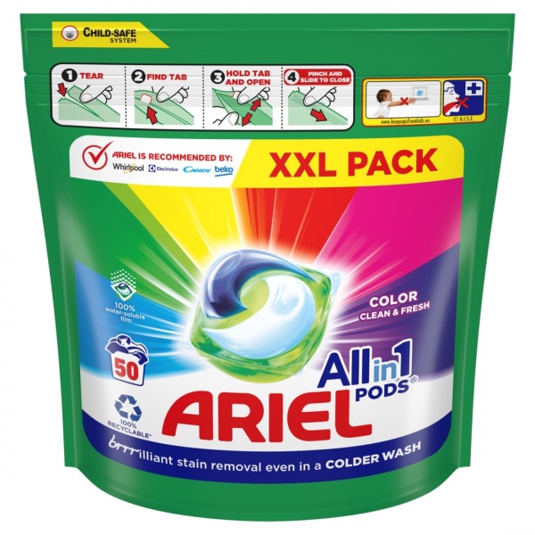 Капсули для машинного прання Ariel PODS All-in-1 Color 50 шт. 