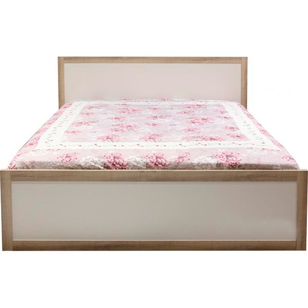 Кровать Aqua Rodos Malaga 160x200 см дуб сонома белый