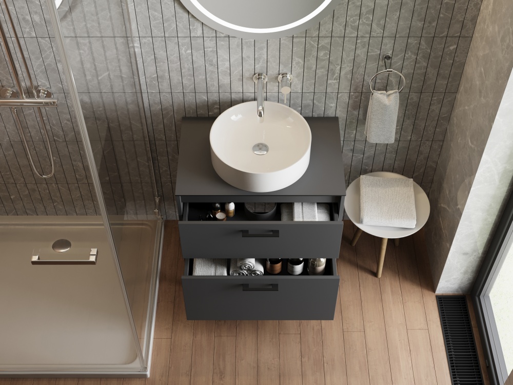 Столешница ЮВЕНТА Afina антрацит VT НPL-70 Антр.