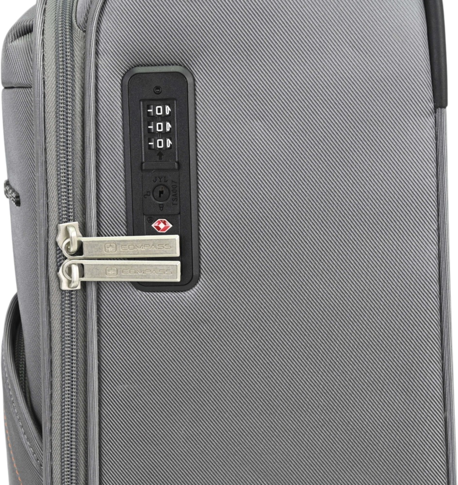 Чемодан Compass MS-3006 62 л серый 69x44x24 см M