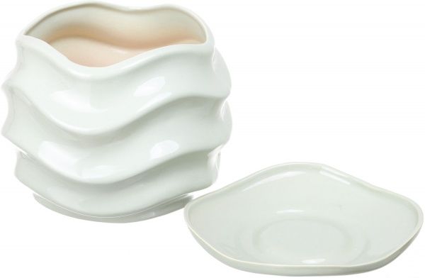 Горщик для квітів Eterna 19х16 см PT 201-16 круглий зелена хвиля 